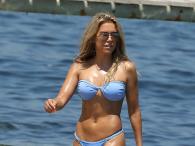 Sylvie Meis w błękitnym bikini